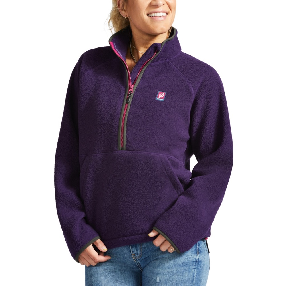 NWT! Peloton Chalet 1/2 zip Sherpa in Purple SZ XL